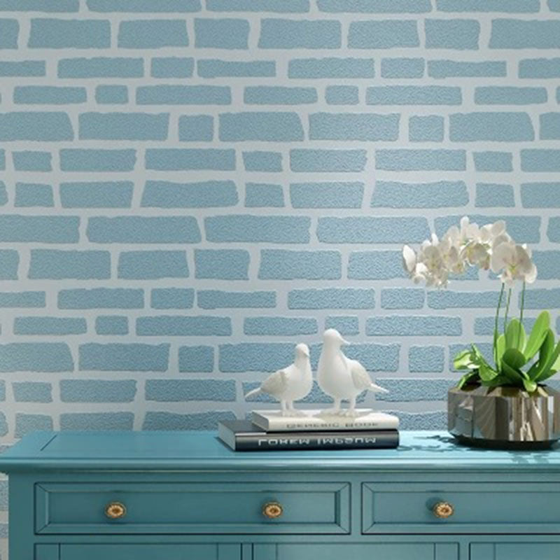 Horizontal Brick Decorative Wallpaper Non-Pasted Fresh Minimalist Wall Decor, 20.5" x 33' Clearhalo 'Industrial wall decor' 'Industrial' 'Wallpaper' Wall Decor' 887070