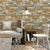 Brick Design Self-Adhesive Wallpaper, 17.5" x 19.5', Pastel Color Yellow-Green Clearhalo 'Industrial wall decor' 'Industrial' 'Wallpaper' Wall Decor' 887096