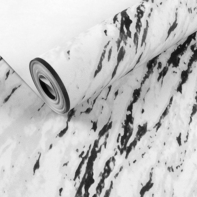 Modern Minimalist Marble Wallpaper Glazed Tile Stain-Resistant Non-Pasted Wall Decor 20.5"W x 31'L Clearhalo 'Modern wall decor' 'Modern' 'Wallpaper' Wall Decor' 887166