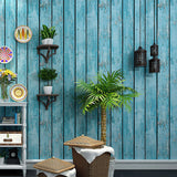 Scandinavian Vertical Stripe Wallpaper PVC 57.1 sq ft. Minimalist Non-Pasted Wall Decor Blue Clearhalo 'Country wall decor' 'Rustic' 'Wallpaper' Wall Decor' 887285
