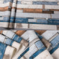 Multi-Colored Faux Wood Wallpaper PVC Decorative Wall Covering, 20.5 in x 31 ft Clearhalo 'Country wall decor' 'Rustic' 'Wallpaper' Wall Decor' 887305