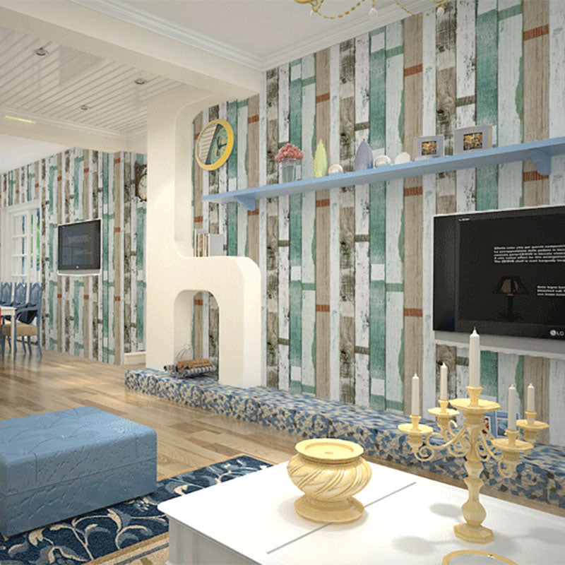 Vinyl 33' x 20.5" American Countryside Wallpaper Wood Effect Wall Decor Clearhalo 'Country wall decor' 'Rustic' 'Wallpaper' Wall Decor' 887394