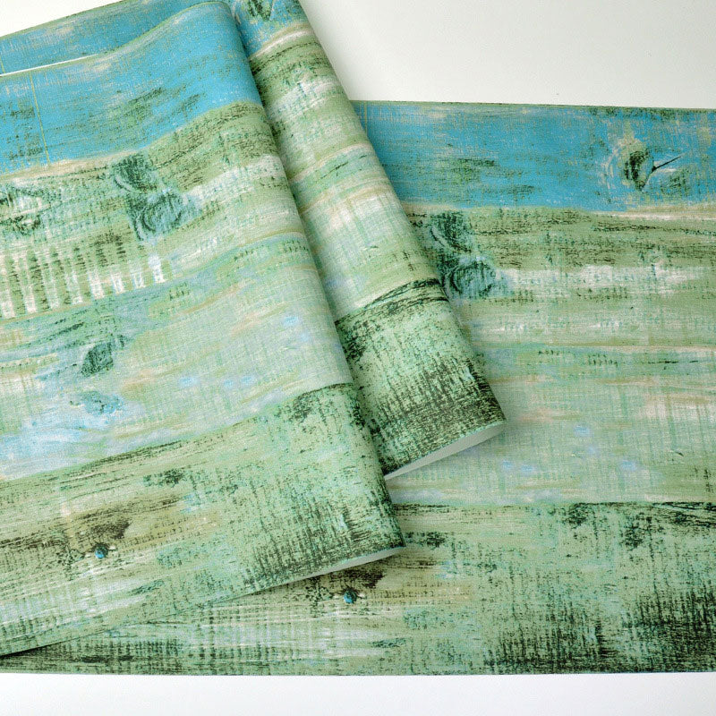 Countryside Distressed Wood Wallpaper 20.5" by 33', Non-Pasted Wall Covering Clearhalo 'Country wall decor' 'Rustic' 'Wallpaper' Wall Decor' 887424