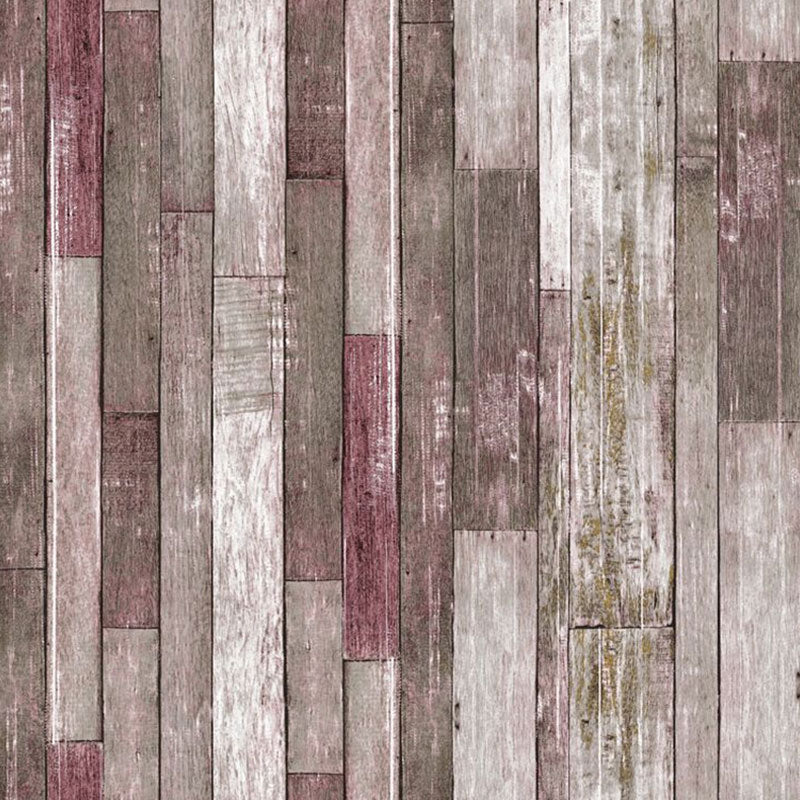 Faux Wood PVC Wallpaper in Rustic Color Waterproof Non-Pasted 3D Print Wall Decor Clearhalo 'Country wall decor' 'Rustic' 'Wallpaper' Wall Decor' 887428
