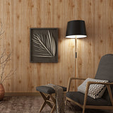 Non-Pasted Wallpaper with Light Yellow Wooden Texture, 33'L x 20.5"W Clearhalo 'Country wall decor' 'Rustic' 'Wallpaper' Wall Decor' 887450