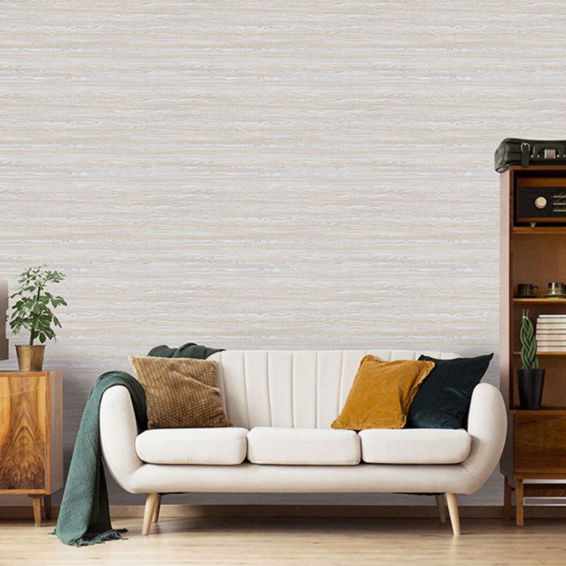 Rustic Wood Wallpaper PVC 29.1 sq ft. Simple Self-Adhesive Wall Covering Grey Clearhalo 'Country wall decor' 'Rustic' 'Wallpaper' Wall Decor' 887516