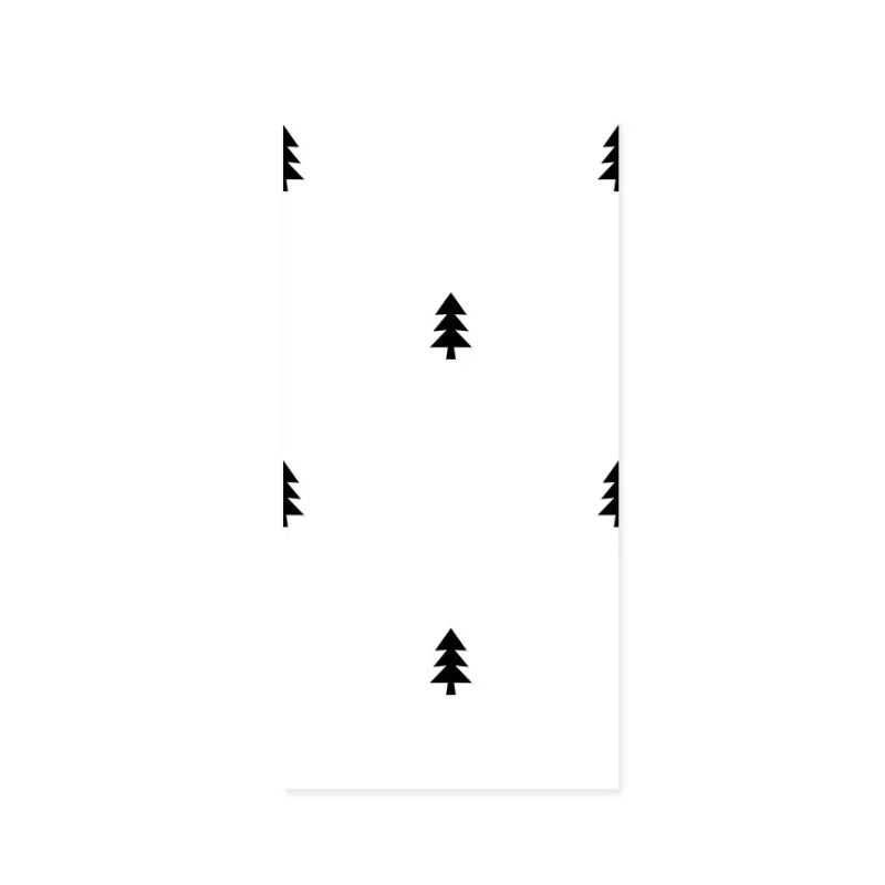 Scandinavian Black and White Wallpaper Modern Simple 33-foot x 20.5-inch Decorative Wall Covering Clearhalo 'Modern wall decor' 'Modern' 'Wallpaper' Wall Decor' 887703