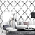 Geometries and Harlequin PVC Wallpaper in Black and White Decorative Non-Pasted Wall Covering Black-White Clearhalo 'Modern wall decor' 'Modern' 'Wallpaper' Wall Decor' 887732