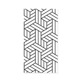 Modern and Nordic Wall Decor Woven Parallelogram Non-Pasted Wallpaper, 33-foot x 20.5-inch Clearhalo 'Modern wall decor' 'Modern' 'Wallpaper' Wall Decor' 887740