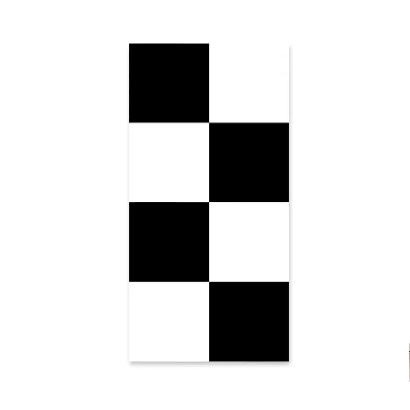 Circle and Square Wallpaper Black and White Wall Covering 20.5-inch x 33-foot Vinyl Water-Resistant Clearhalo 'Modern wall decor' 'Modern' 'Wallpaper' Wall Decor' 887753