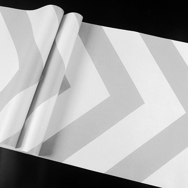 Modern Geometries and Wave Wallpaper, Non-Pasted, 33 ft. x 20.5 in Pure and Fresh Wall Covering Clearhalo 'Modern wall decor' 'Modern' 'Wallpaper' Wall Decor' 887799