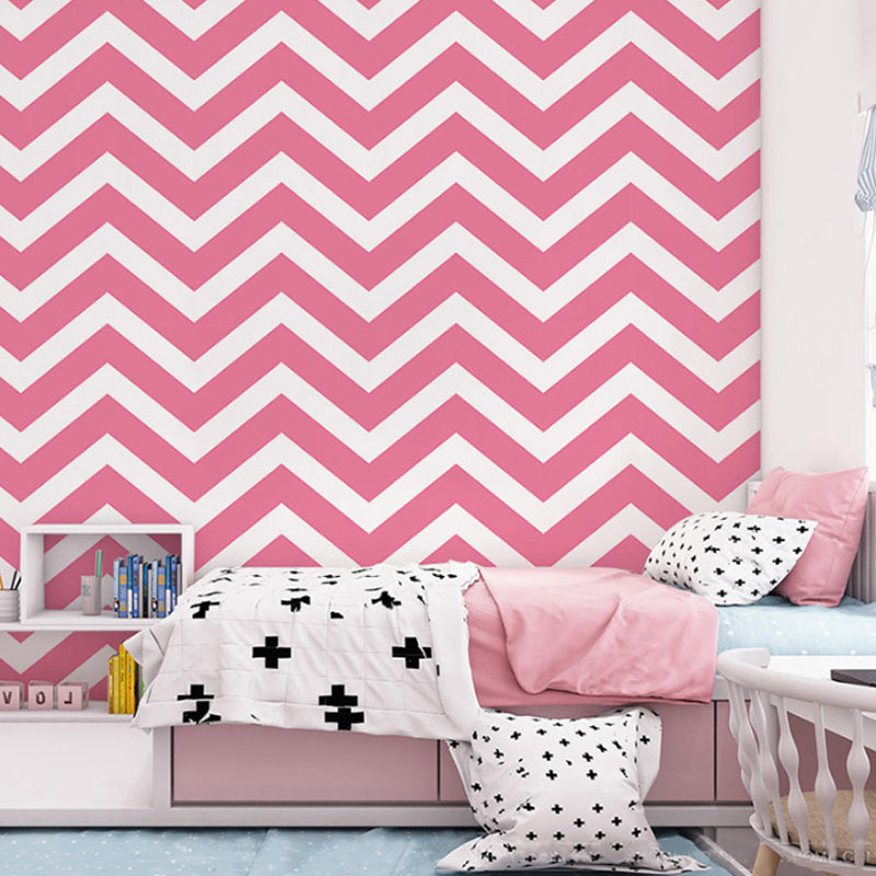 Geometries and Wave Wallpaper Waterproof Non-Pasted PVC Wall Decor in Light Color Clearhalo 'Modern wall decor' 'Modern' 'Wallpaper' Wall Decor' 887806