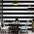 Simple Wide Stripes Non-Pasted Wallpaper for Coffee Room and Dress Shop, 33-foot x 20.5-inch Black-White Clearhalo 'Modern wall decor' 'Modern' 'Wallpaper' Wall Decor' 887813