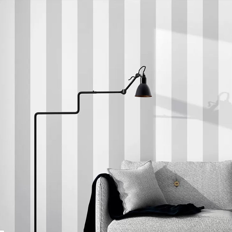 Simple Wide Stripes Non-Pasted Wallpaper for Coffee Room and Dress Shop, 33-foot x 20.5-inch Clearhalo 'Modern wall decor' 'Modern' 'Wallpaper' Wall Decor' 887824