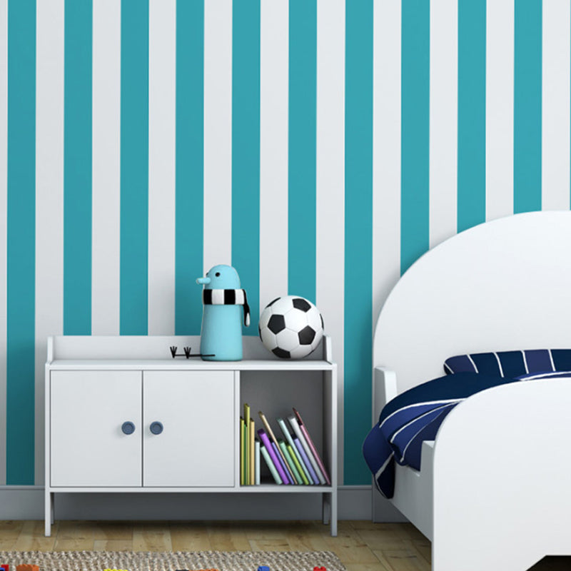 Fresh Color Wide Stripes Wallpaper Decorative Non-Pasted Wall Decor, 20.5 in x 33 ft Clearhalo 'Modern wall decor' 'Modern' 'Wallpaper' Wall Decor' 887828