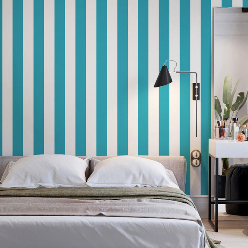 Fresh Color Wide Stripes Wallpaper Decorative Non-Pasted Wall Decor, 20.5 in x 33 ft Clearhalo 'Modern wall decor' 'Modern' 'Wallpaper' Wall Decor' 887829