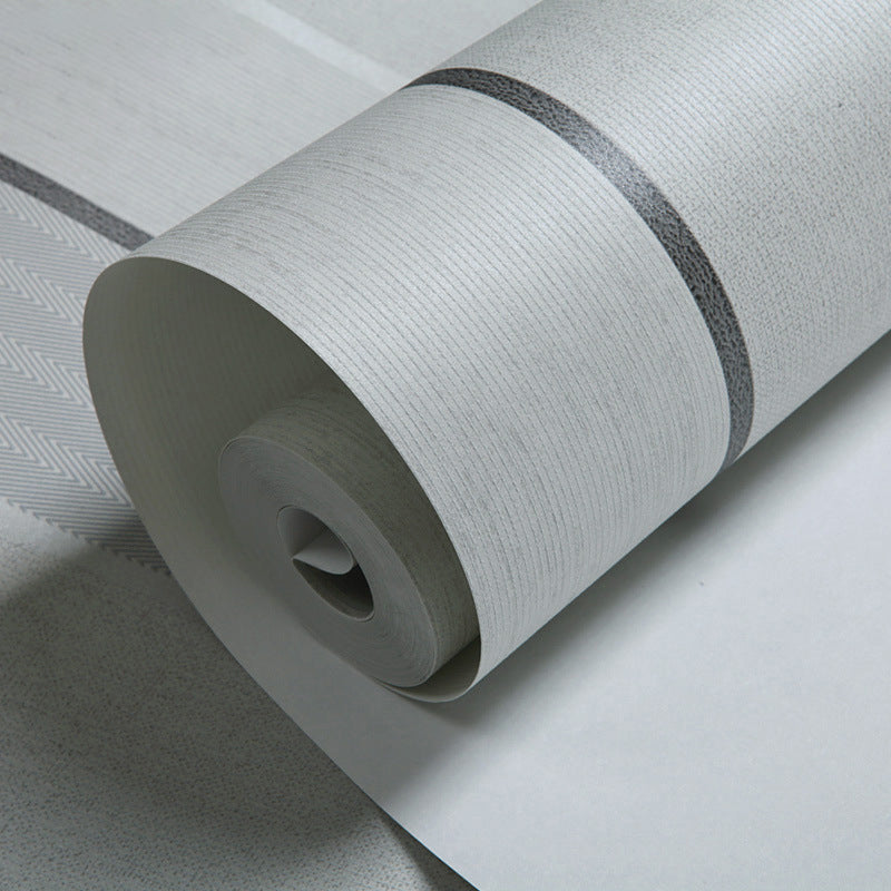 Modern Stripes Wallpaper and Simple Non-Pasted Non-Woven 33-foot x 20.5-inch Clearhalo 'Modern wall decor' 'Modern' 'Wallpaper' Wall Decor' 887876