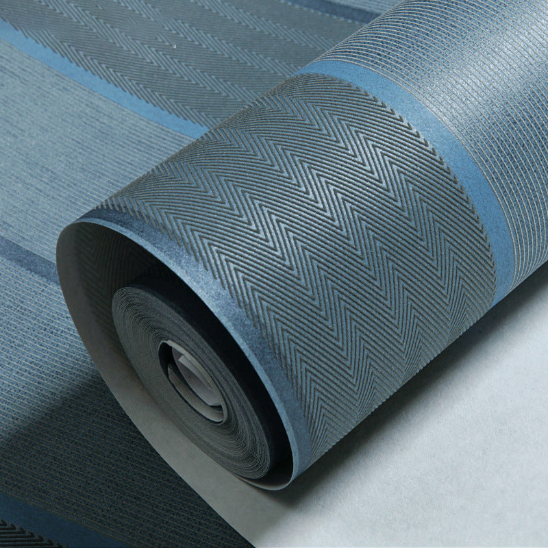 Modern Stripes Wallpaper and Simple Non-Pasted Non-Woven 33-foot x 20.5-inch Clearhalo 'Modern wall decor' 'Modern' 'Wallpaper' Wall Decor' 887880