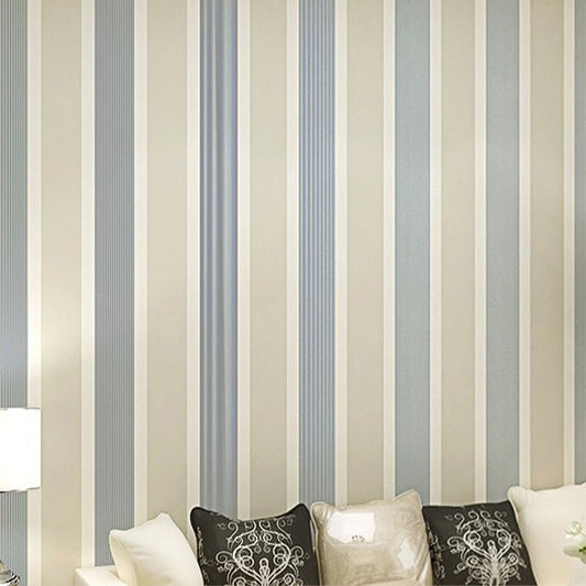 Non-Woven Stripes Wallpaper 33'L x 20.5"W Simple and Modern Non-Pasted Wall Decor Clearhalo 'Modern wall decor' 'Modern' 'Wallpaper' Wall Decor' 887888