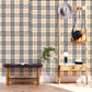 Nordic Plaid Non-Pasted Wallpaper for Coffee Shop and Theme Restaurant, 20.5 in x 33 ft Light Yellow Clearhalo 'Country wall decor' 'Rustic' 'Wallpaper' Wall Decor' 887903