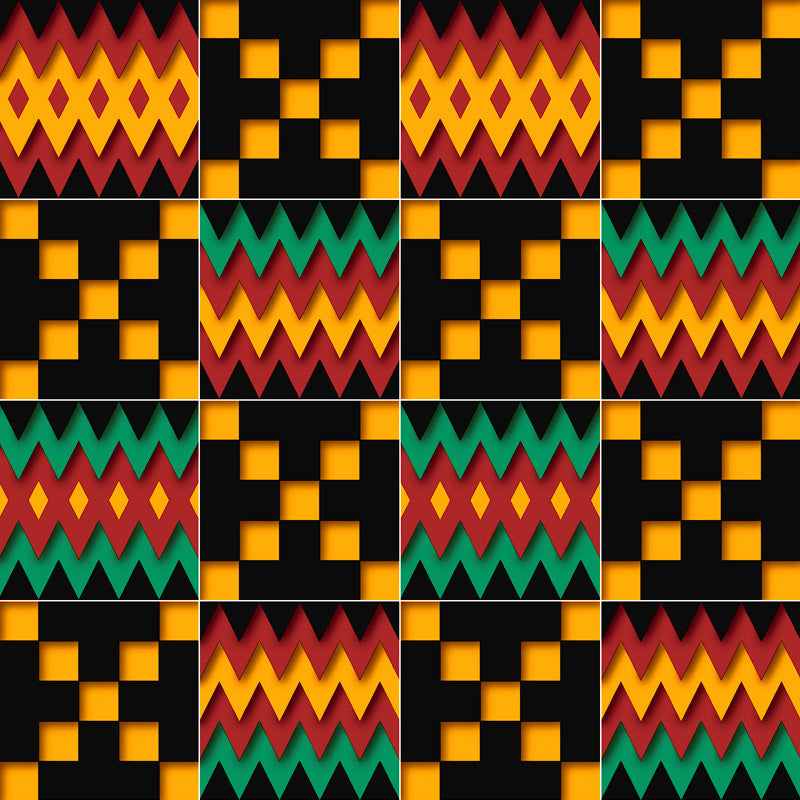 Vinyl Geometries Wallpaper 31-foot x 20.5-inch Simple and Modern Non-Pasted Harlequin Wall Covering Clearhalo 'Wall Decor' 'Wallpaper' 887981