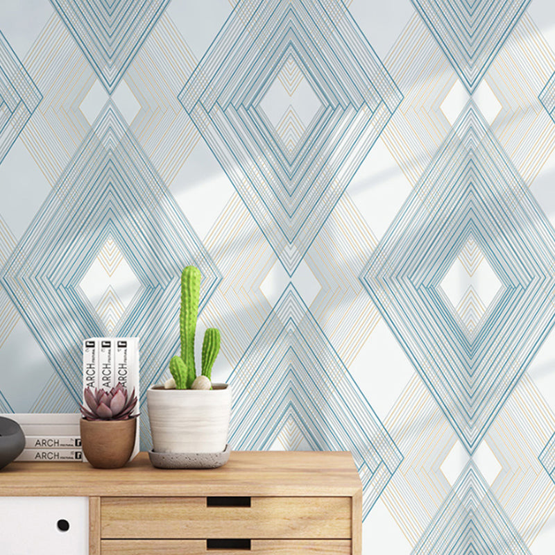 Decorative Geometries and Harlequin Wallpaper Retro Non-Woven Wall Decor, 31-foot x 20.5-inch Clearhalo 'Modern wall decor' 'Modern' 'Wallpaper' Wall Decor' 888003