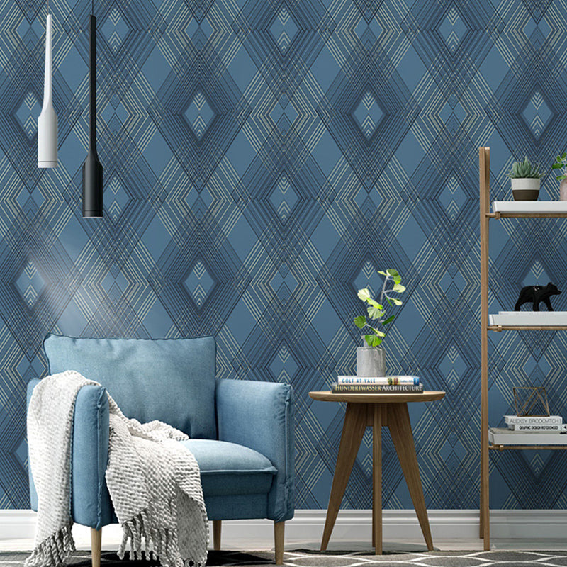 Decorative Geometries and Harlequin Wallpaper Retro Non-Woven Wall Decor, 31-foot x 20.5-inch Clearhalo 'Modern wall decor' 'Modern' 'Wallpaper' Wall Decor' 888011