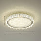 Nickel LED Ceiling Light Fixture Modern Clear Crystal Round Flush Mount Recessed Lighting Clearhalo 'Ceiling Lights' 'Close To Ceiling Lights' 'Close to ceiling' 'Flush mount' Lighting' 889180