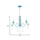 Iron Scroll Arm Candelabrum Chandelier Pastoral 3/5/8-Bulb Dining Table Ceiling Pendant with K9 Crystal Drop Clearhalo 'Ceiling Lights' 'Chandeliers' Lighting' options 889218