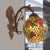Copper Dome Surface Wall Sconce Victorian 1 Light Stained Art Glass Grape Patterned Wall Light Fixture for Dining Room Dark Coffee Clearhalo 'Art deco wall lights' 'Cast Iron' 'Glass' 'Industrial' 'Middle century wall lights' 'Modern' 'Tiffany wall lights' 'Tiffany' 'Traditional wall lights' 'Wall Lamps & Sconces' 'Wall Lights' Lighting' 890274