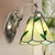 1 Head Conical Wall Sconce Lighting Mission White/Beige Glass Wall Mount Light Fixture with Mermaid Backplate Beige Clearhalo 'Art deco wall lights' 'Cast Iron' 'Glass' 'Industrial' 'Middle century wall lights' 'Modern' 'Tiffany wall lights' 'Tiffany' 'Traditional wall lights' 'Wall Lamps & Sconces' 'Wall Lights' Lighting' 890295