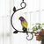 Parrot Pendant Light Kit Victorian Stained Glass 1-Light Yellow/Blue Ceiling Suspension Lamp with Curvy Arm Yellow Clearhalo 'Ceiling Lights' 'Glass shade' 'Glass' 'Industrial' 'Middle Century Pendants' 'Pendant Lights' 'Pendants' 'Tiffany close to ceiling' 'Tiffany Pendants' 'Tiffany' Lighting' 890460
