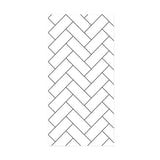 Brick of Herringbone Wallpaper Decorative Non-Pasted Vinyl Wall Decor in Black and White Clearhalo 'Modern wall decor' 'Modern' 'Wallpaper' Wall Decor' 892783