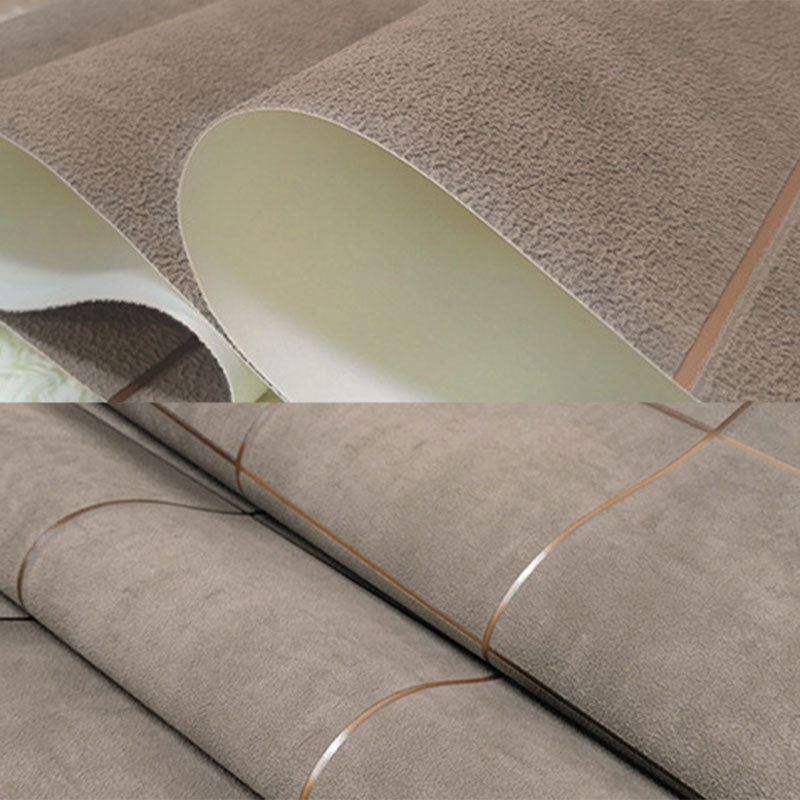 Contemporary Flock Wallpaper Simple 3D Rectangle Non-Pasted Wall Covering, 33' x 20.5" Clearhalo 'Modern wall decor' 'Modern' 'Wallpaper' Wall Decor' 892849