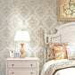 European Floral Design Wallpaper 33' x 20.5" Classic Damasque Wall Covering, Non-Pasted Clearhalo 'Vintage wall decor' 'Vintage' 'Wallpaper' Wall Decor' 892903