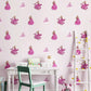 Princess Wallpaper for Girl Non-Woven 33'L x 20.5"W L Non-Pasted Character Wall Decor Clearhalo 'Wall Decor' 'Wallpaper' 893148