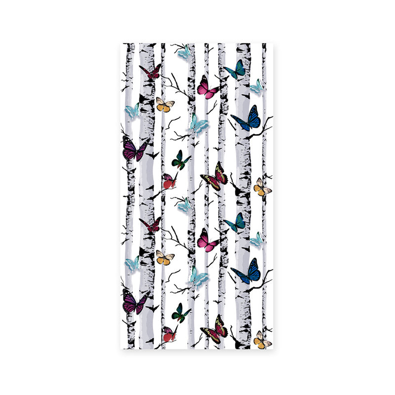 Stem and Butterfly Wallpaper in Multi-Colored 20.5 in x 31 ft Nostalgic Non-Pasted Wall Decor Clearhalo 'Modern wall decor' 'Modern' 'Wallpaper' Wall Decor' 893262