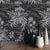Contemporary Novelty Leave Wallpaper 33'L x 20.5"W Texture Non-Pasted in Black and White Black-White Clearhalo 'Modern wall decor' 'Modern' 'Wallpaper' Wall Decor' 893334