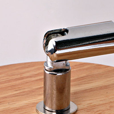 White Finish 6 Bulbs Ceiling Mount Chandelier Nordic Wood and Metal Cylinder Semi Flush Pendant Light Clearhalo 'Ceiling Lights' 'Close To Ceiling Lights' 'Close to ceiling' 'Semi-flushmount' Lighting' 89412