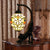 Droplet Desk Lamp Tiffany Style Hand Cut Glass 1 Light Bronze Finish Cat Nightstand Light with Flower Pattern Bronze Clearhalo 'Art deco wall lights' 'Cast Iron' 'Glass' 'Industrial' 'Middle century wall lights' 'Modern' 'Night Lights' 'Tiffany wall lights' 'Tiffany' 'Traditional wall lights' 'Wall Lights' Lighting' 894687