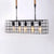 5 Bulbs Hanging Lamp Industrial Stylish Rectangle Cage Shade Metal Island Lighting in Black for Bar Black Clearhalo 'Ceiling Lights' 'Island Lights' Lighting' 89601