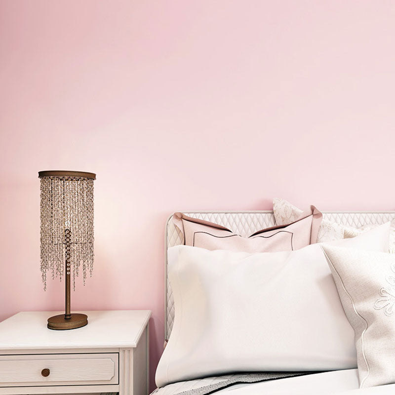 Contemporary Simple Pure Color Wallpaper 57.1 sq ft. Non-Pasted Light Pink Clearhalo 'Modern wall decor' 'Modern' 'Wallpaper' Wall Decor' 896721