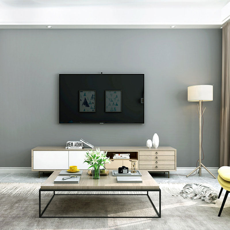 Modern Fresh Wall Decor Plain Color Wallpaper, 33 ft. x 20.5 in Clearhalo 'Modern wall decor' 'Modern' 'Wallpaper' Wall Decor' 896749