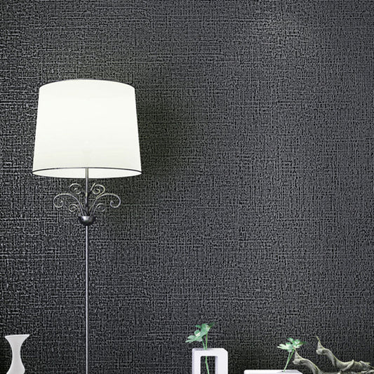 Distressed Texture Wallpaper 33-foot x 20.5-inch Non-Woven Stain-Resistant Black Clearhalo 'Modern wall decor' 'Modern' 'Wallpaper' Wall Decor' 896769