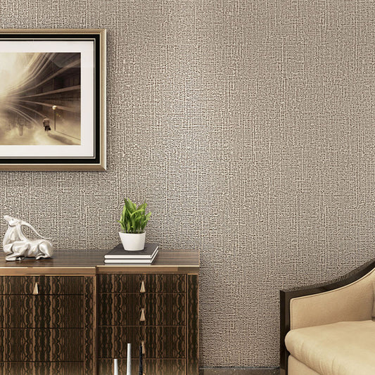 Distressed Texture Wallpaper 33-foot x 20.5-inch Non-Woven Stain-Resistant Light Coffee Clearhalo 'Modern wall decor' 'Modern' 'Wallpaper' Wall Decor' 896776