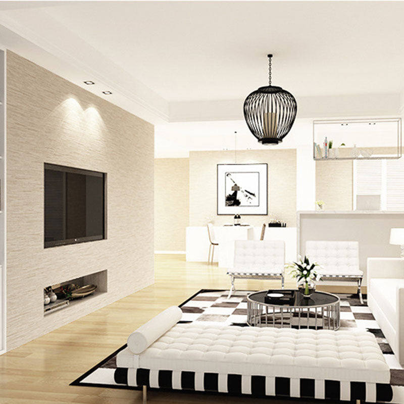 Japanese Linen Non-Pasted Wallpaper, 31-foot x 20.5-inch, Light Color Clearhalo 'Modern wall decor' 'Modern' 'Wallpaper' Wall Decor' 896785