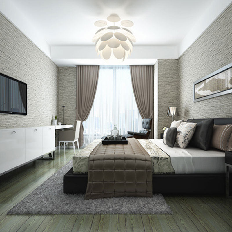 Japanese Linen Non-Pasted Wallpaper, 31-foot x 20.5-inch, Light Color Clearhalo 'Modern wall decor' 'Modern' 'Wallpaper' Wall Decor' 896789