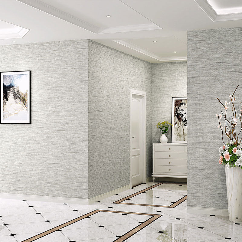 Japanese Linen Non-Pasted Wallpaper, 31-foot x 20.5-inch, Light Color Clearhalo 'Modern wall decor' 'Modern' 'Wallpaper' Wall Decor' 896795