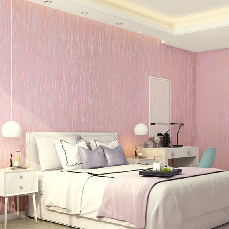 Non-Woven Wallpaper with Pastel Color Stripe and Vertical Line, 31 ft. x 20.5 Clearhalo 'Modern wall decor' 'Modern' 'Wallpaper' Wall Decor' 896799