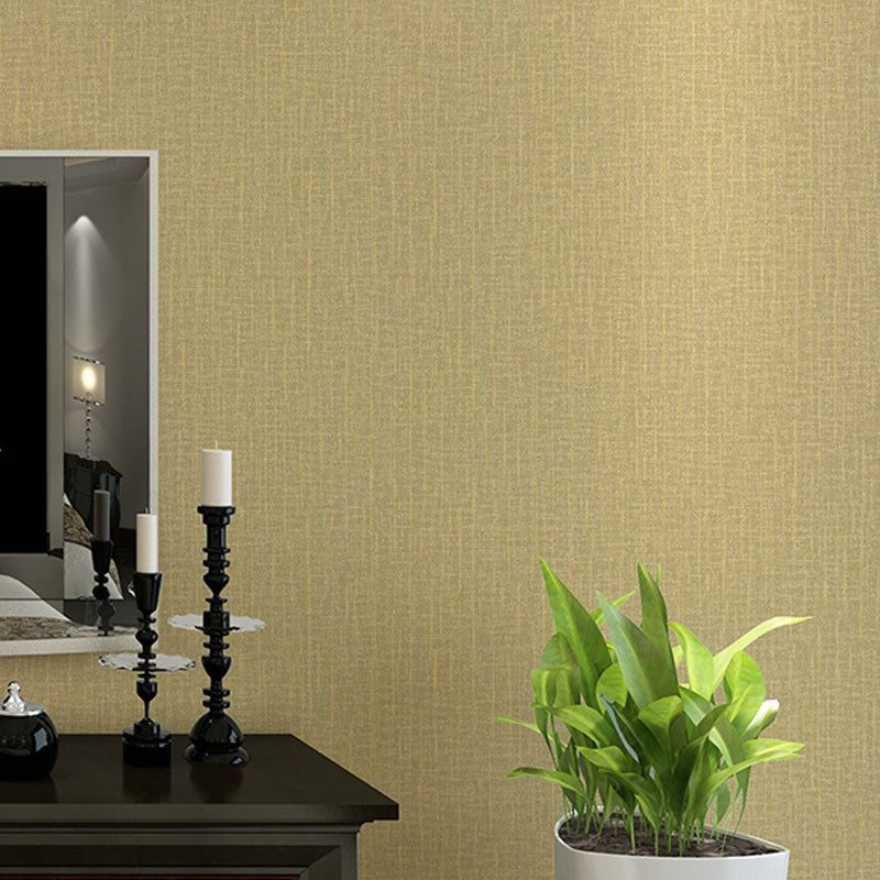 Non-Pasted Wallpaper with Purely Light Color Linen and Embossed Granule, 31'L x 20.5"W Ginger Clearhalo 'Modern wall decor' 'Modern' 'Wallpaper' Wall Decor' 896850